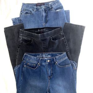 Lot Of 3 Gloria Vanderbilt Jeans Size 8 Jeans And Capris